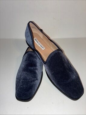 Chelsea & Violet, Women’s 8,  Blue Velvet Slip-On Loafers